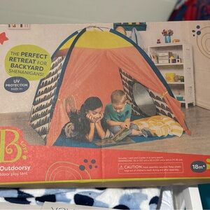 Outdoor Play Tent - Orange and Blue